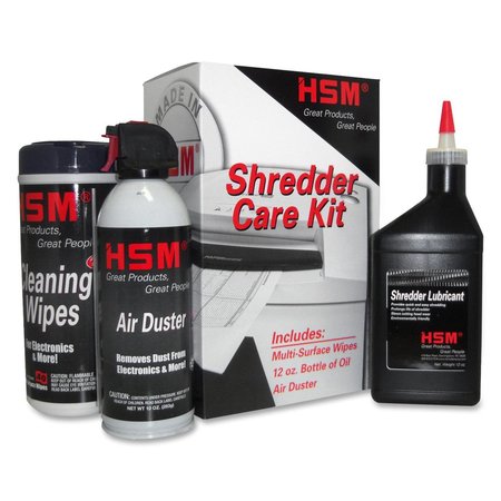 HSM OF AMERICA Hsm Shredder Care Kit - Non-Abrasive, Oil-Free, Anti-Static,  HSM3123500